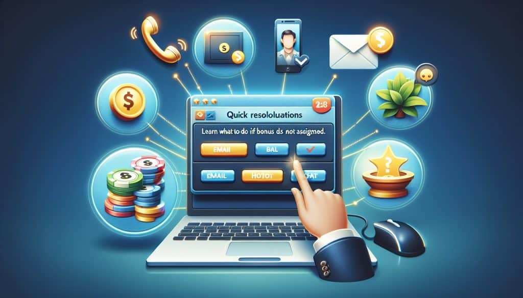 Što učiniti kada casino bonus nije dodijeljen?